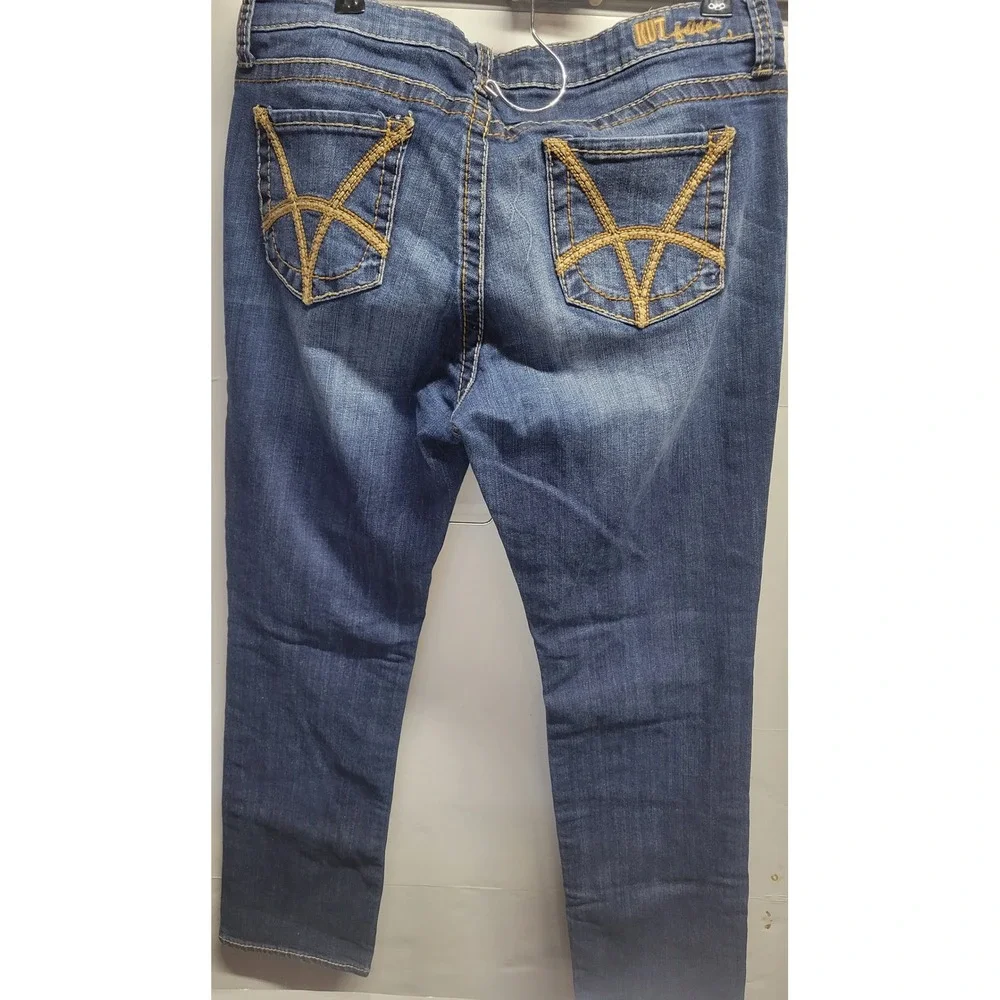KUT from the Kloth Stevie‎ Straight Leg Jeans Women's Size 12 Blue Denim